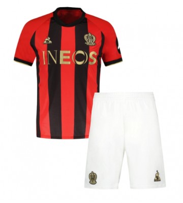 OGC Nice Primera Equipación Niños 2024-25 Manga Corta (+ Pantalones cortos)